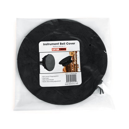 Gator GBELLCVR1011BK Black Bell Cover With MERV 13 Filter | 10"-11"
