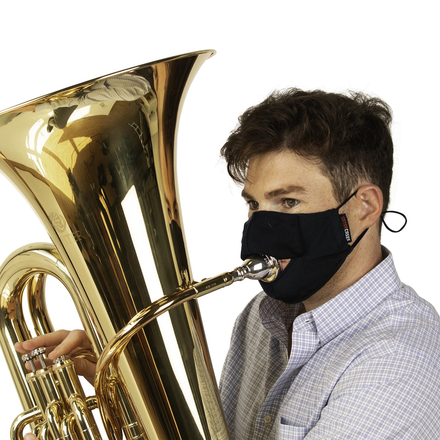 Gator GBOM-MEDIUMBK Wind Instrument Face Mask | Medium