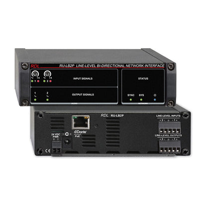 RDL RU-LB2P Line-Level Bi-Directional Dante Interface