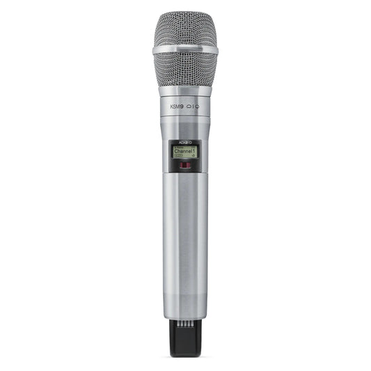 Shure ADX2FD/K9 Axient Digital Wireless Handheld Microphone Transmitter, Frequency: G57 (470-608 MHz) | Color: Nickel