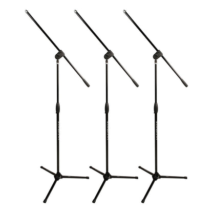 Ultimate Support MC-40B Pro 3-Pack Tripod Microphone Stand, 3 Pack