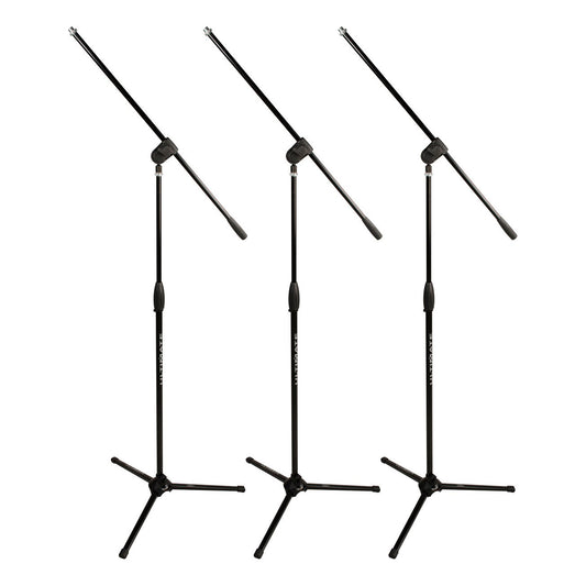 Ultimate Support MC-40B Pro 3-Pack Tripod Microphone Stand, 3 Pack