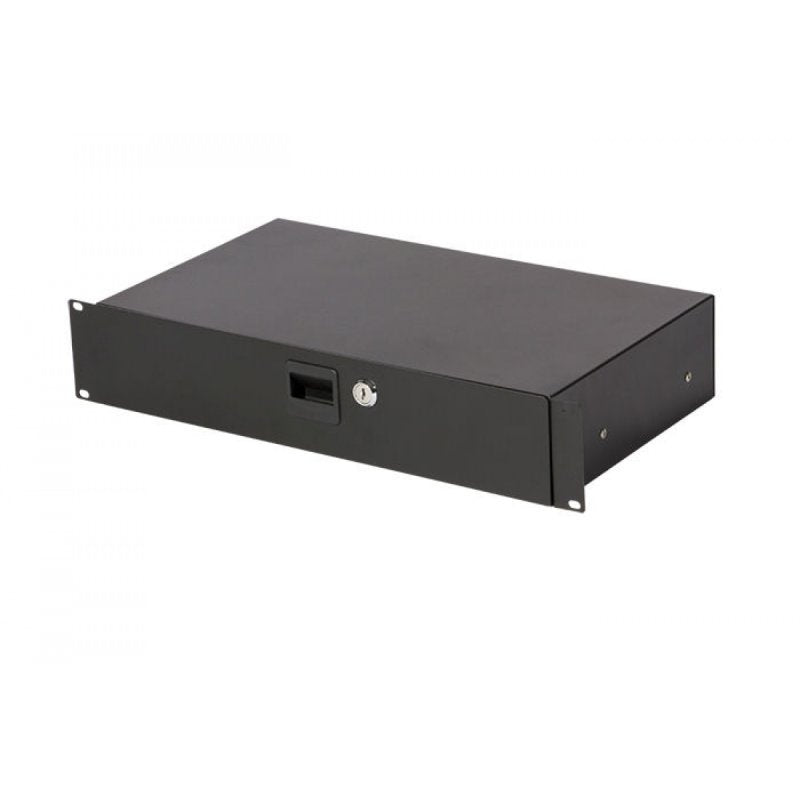 On-Stage Locking Rack Drawer Secure Steel Storage Drawer | 2U | Shallow