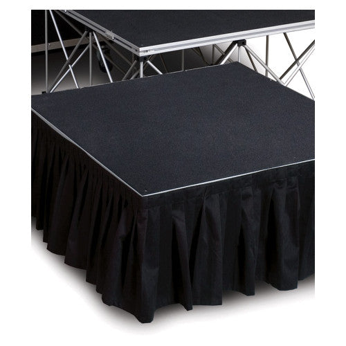 Intellistage ISSK8 8FT Long Black Stage Skirt