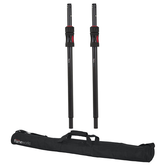 Gator Frameworks GFW-ID-SPKR-SPSET Pair of ID Sub Poles with Carry Bag