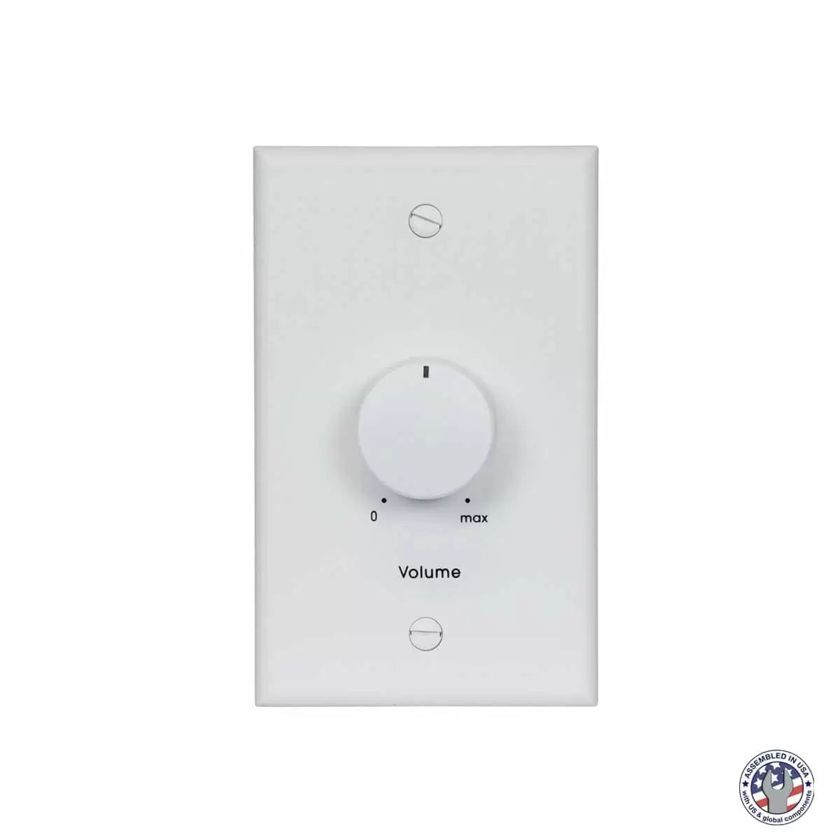 Lowell 25W Mono Volume Control With Adhesive Dial Scale | Rackmount
