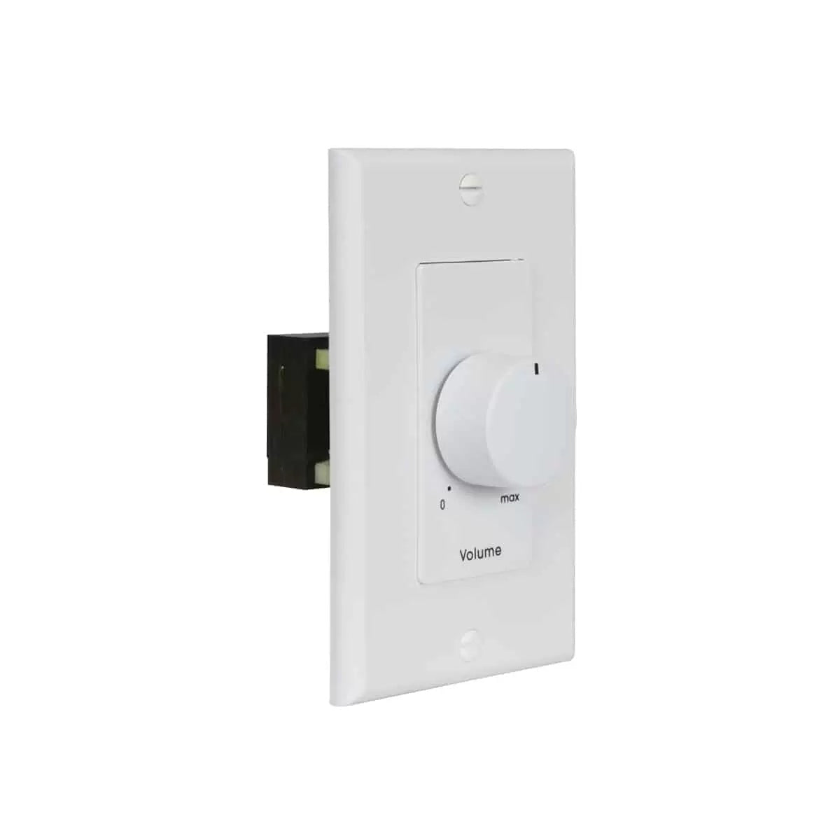 Lowell 50W Mono Volume Control With Decorator Wall Plate | White | White