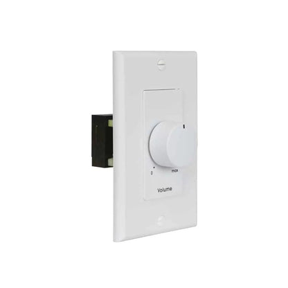 Lowell 50W Mono Volume Control With Decorator Wall Plate | White | White