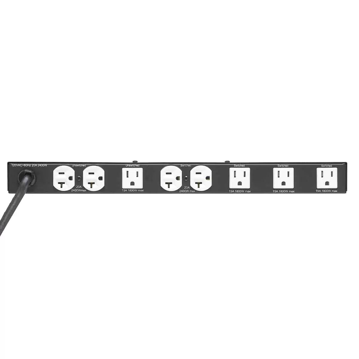 Lowell ACSPR-2009-VTE 9-Outlet Rack PDU With Surge Suppression