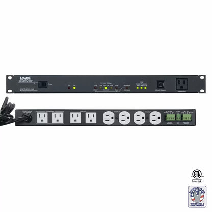 Lowell ACSPR-RPC1-1509 9-Outlet Rackmount PDU With Remote Power Control