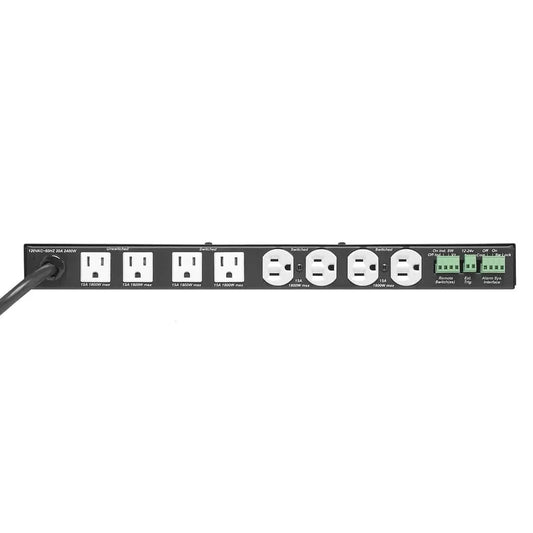 Lowell ACSPR-RPC1-2009 19" 1U PDU With Surge Protection and Remote Control