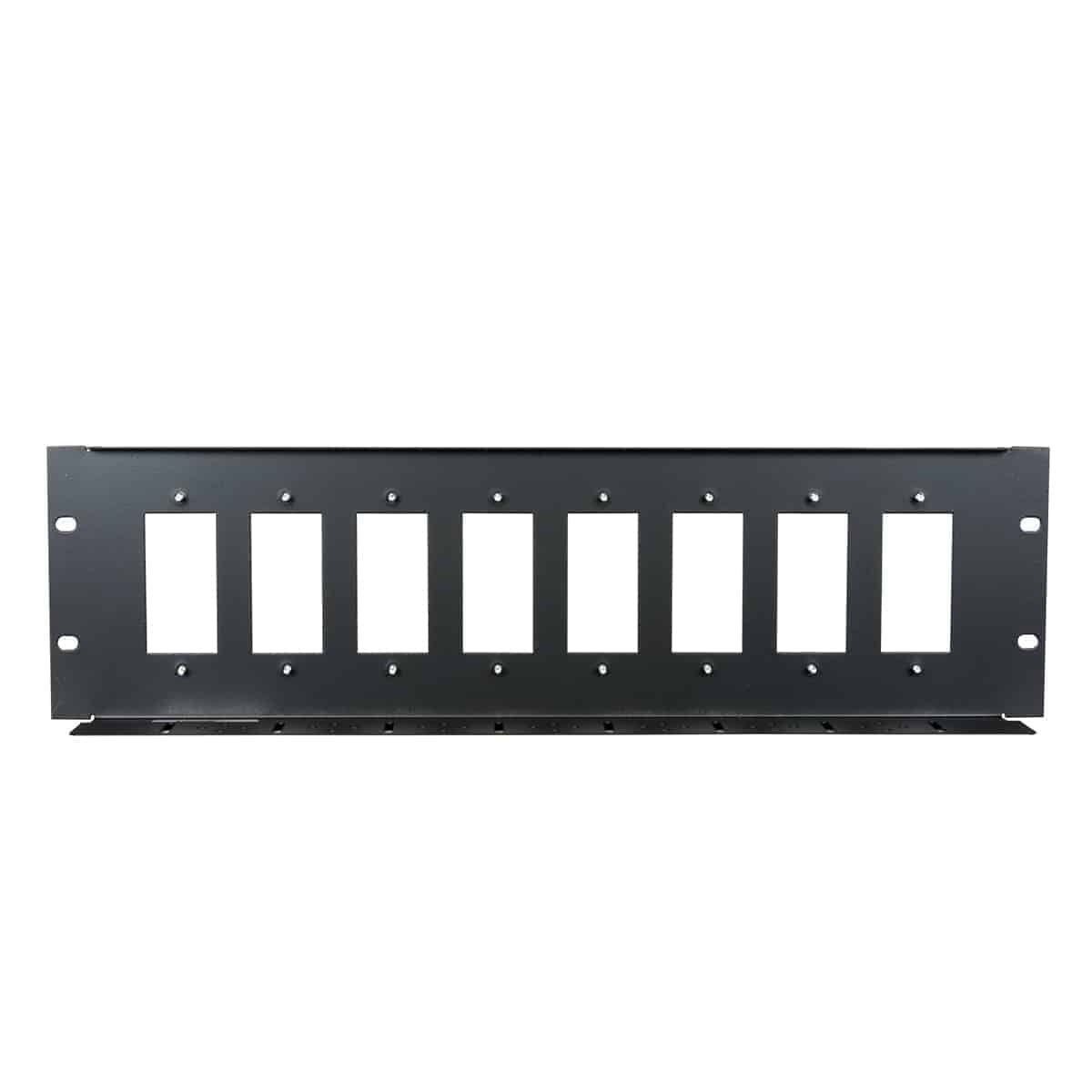 Lowell D8P-ID-3 8-Port Decorator Device Rack Panel 3U