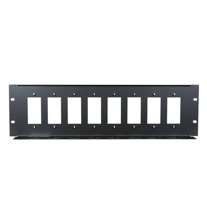 Lowell D8P-ID-3 8-Port Decorator Device Rack Panel 3U