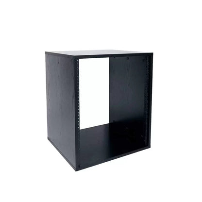 Lowell LLR Series Black Woodgrain Laminate AV Rack | 12U