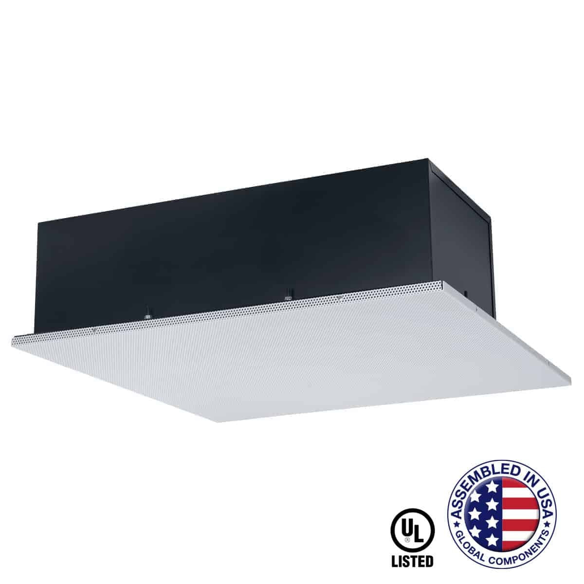 Lowell LT2 8" Lay-in Tile Ceiling Speaker 2x2 Grille Coaxial | No Transformer