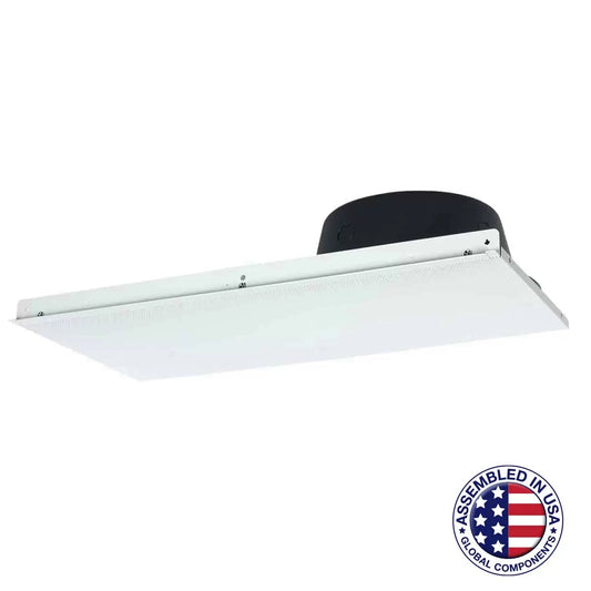 Lowell 8" Dual Cone Lay-in Tile Ceiling Speaker with 1x2 Grille | LT-810-BB | No Transformer | Backbox
