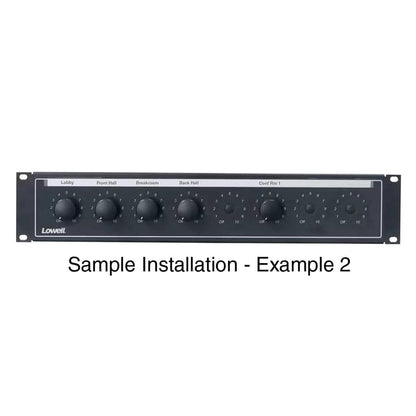 Lowell LVC8P-ID-2 2U Rack Panel for Up to 8 Volume Controls