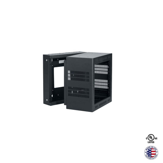 Lowell LWR Series Wall Mount Rack Sectional Steel Cabinet | 10U | 19"D