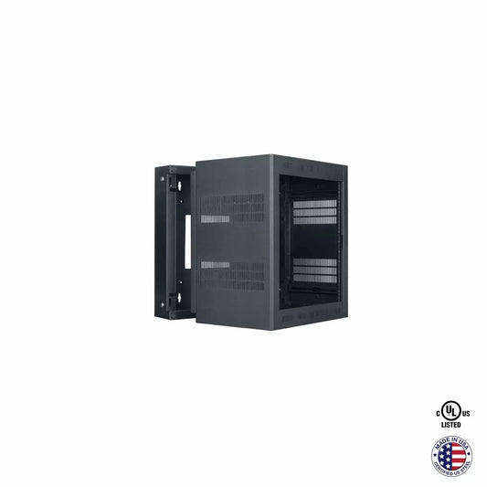 Lowell LWR Series Wall Mount Rack Sectional Steel Cabinet | 12U | 23"D