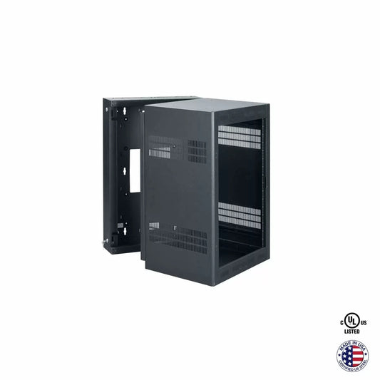 Lowell LWR Series Wall Mount Rack Sectional Steel Cabinet | 16U | 23"D