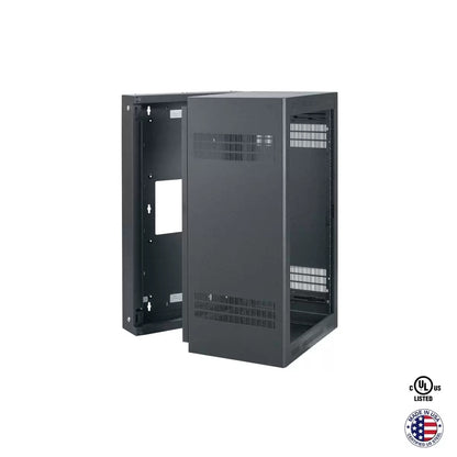 Lowell LWR Series Wall Mount Rack Sectional Steel Cabinet | 21U | 23"D