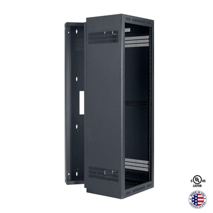 Lowell LWR Series Wall Mount Rack Sectional Steel Cabinet | 35U | 23"D