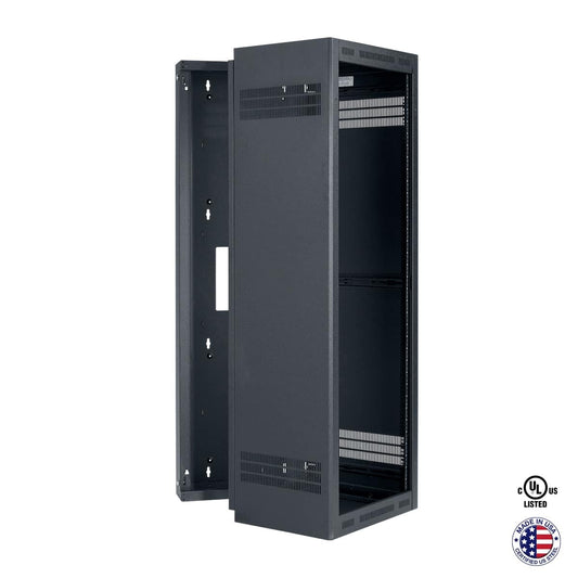 Lowell LWR Series Wall Mount Rack Sectional Steel Cabinet | 35U | 23"D