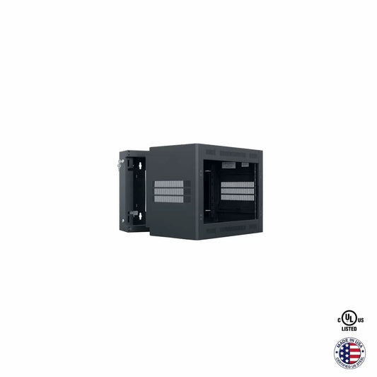 Lowell LWR Series Wall Mount Rack Sectional Steel Cabinet | 7U | 19"D