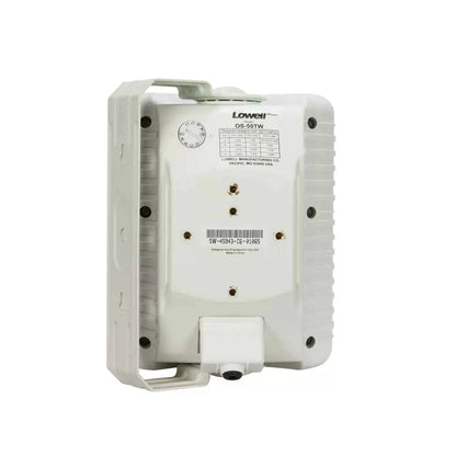 Lowell 5" Two-Way Indoor Outdoor Speaker with Transformer | White