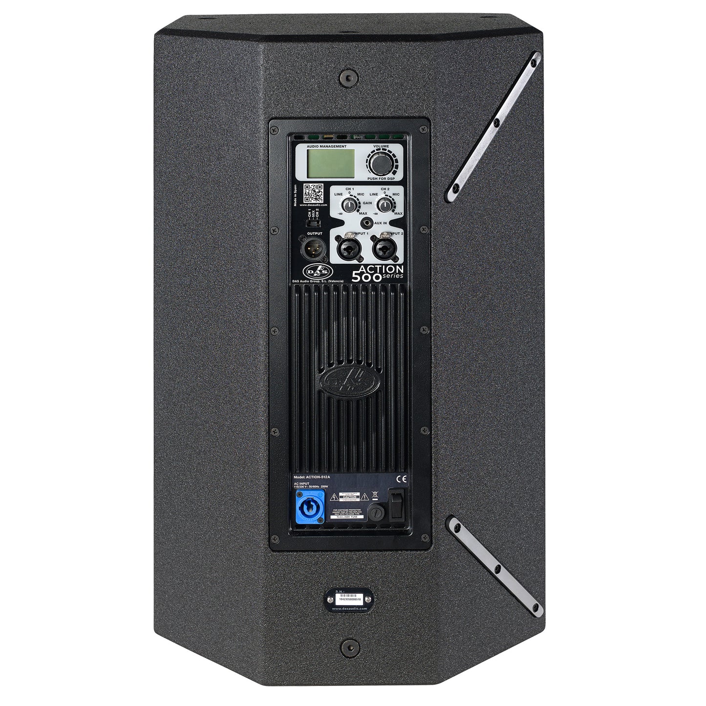 DAS Audio ACTION-512A 2-Way Powered Point Source 12 Speaker back