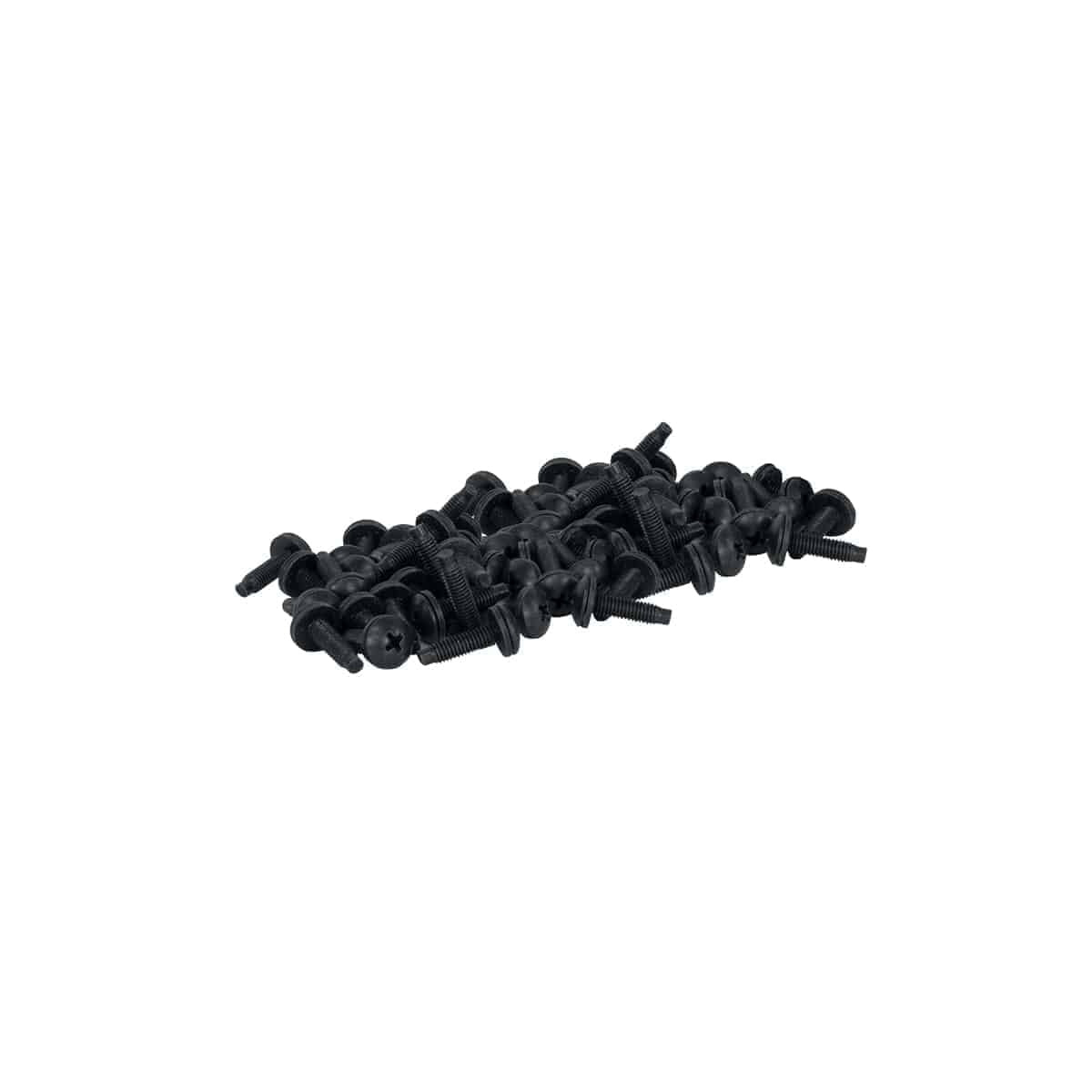 Lowell RS Series Rack Screws Phillips Truss Head Black | 25pk