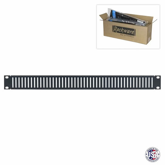 Lowell SVSP Steel Vent Panel with Slots For Rack Cooling | 1U | Single