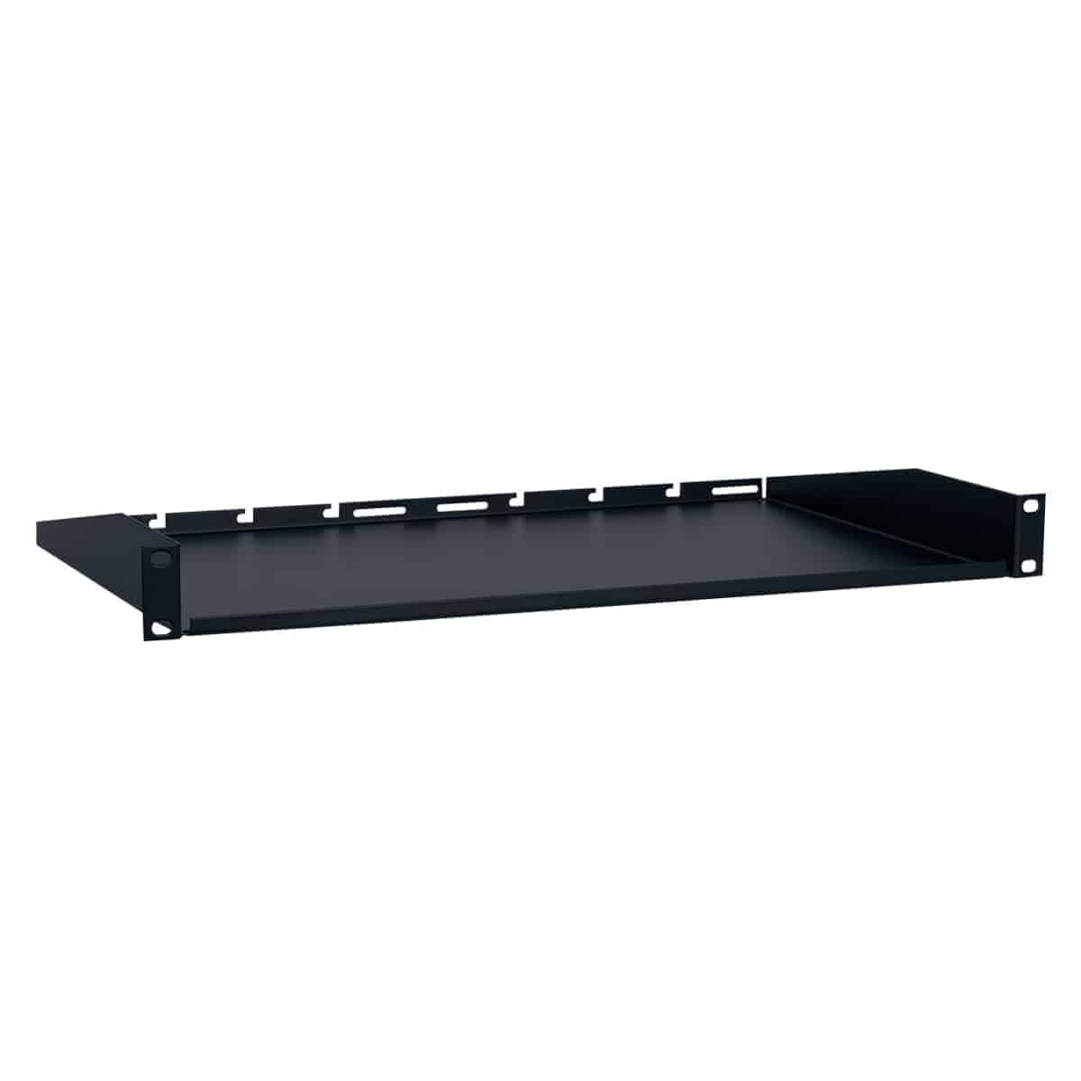 Lowell US Series Rack Utility Shelf with Solid Base | 1U | 14"D | Single