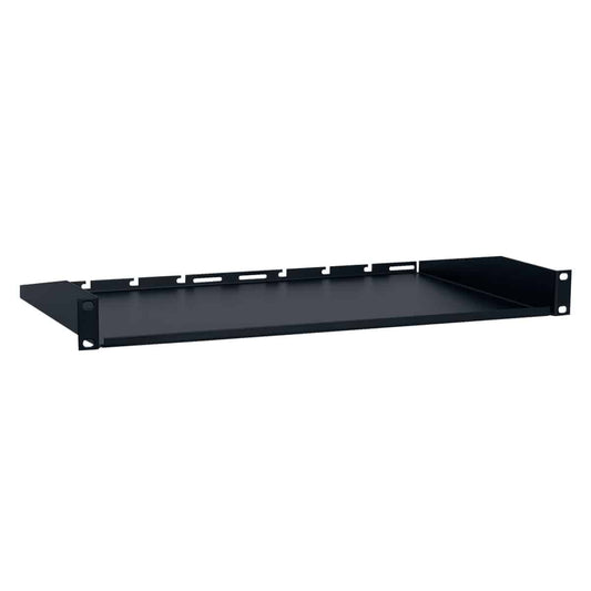 Lowell US Series Rack Utility Shelf with Solid Base | 1U | 14"D | Single