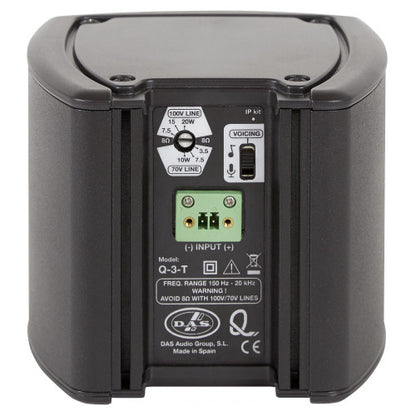 DAS Audio Q-3-T 3-Inch 20w Passive Surface Mount Speaker back