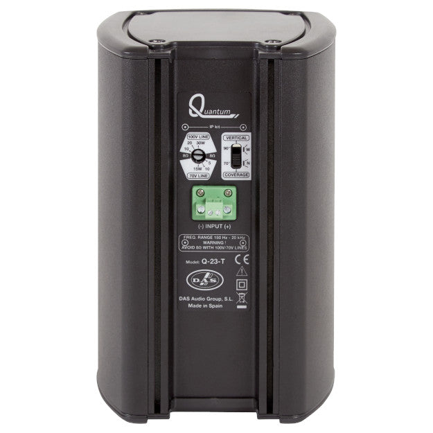 DAS Audio Q-23-T 2x3-Inch 40W Passive Surface Mount Speaker back