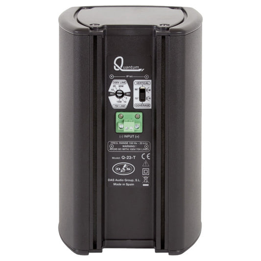 DAS Audio Q-23-T 2x3-Inch 40W Passive Surface Mount Speaker back