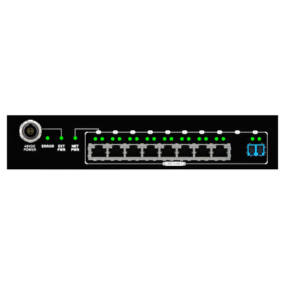 Pliant Technologies CHB-8C-02 CrewCom 8-Port Copper Hub back