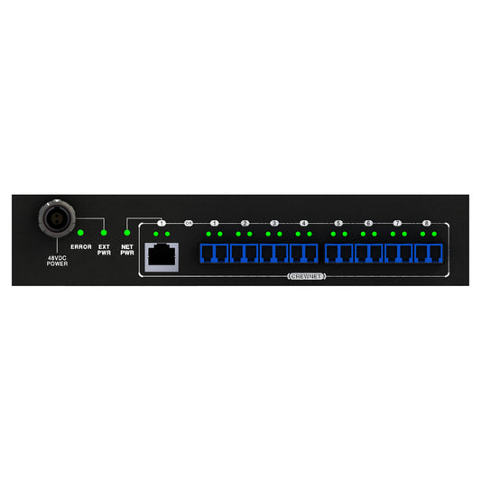 Pliant Technologies CHB-8F CrewCom 8-Port Fiber Hub back