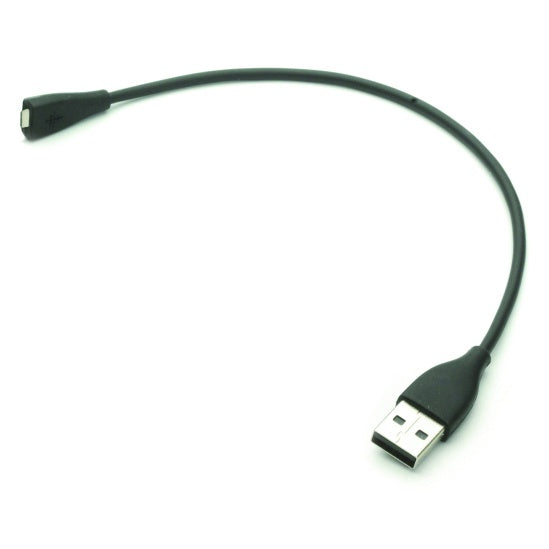 6010 USB to Micro USB charging cable, full view of 6-inch black cable with USB-A and micro USB connectors, City Theatrical