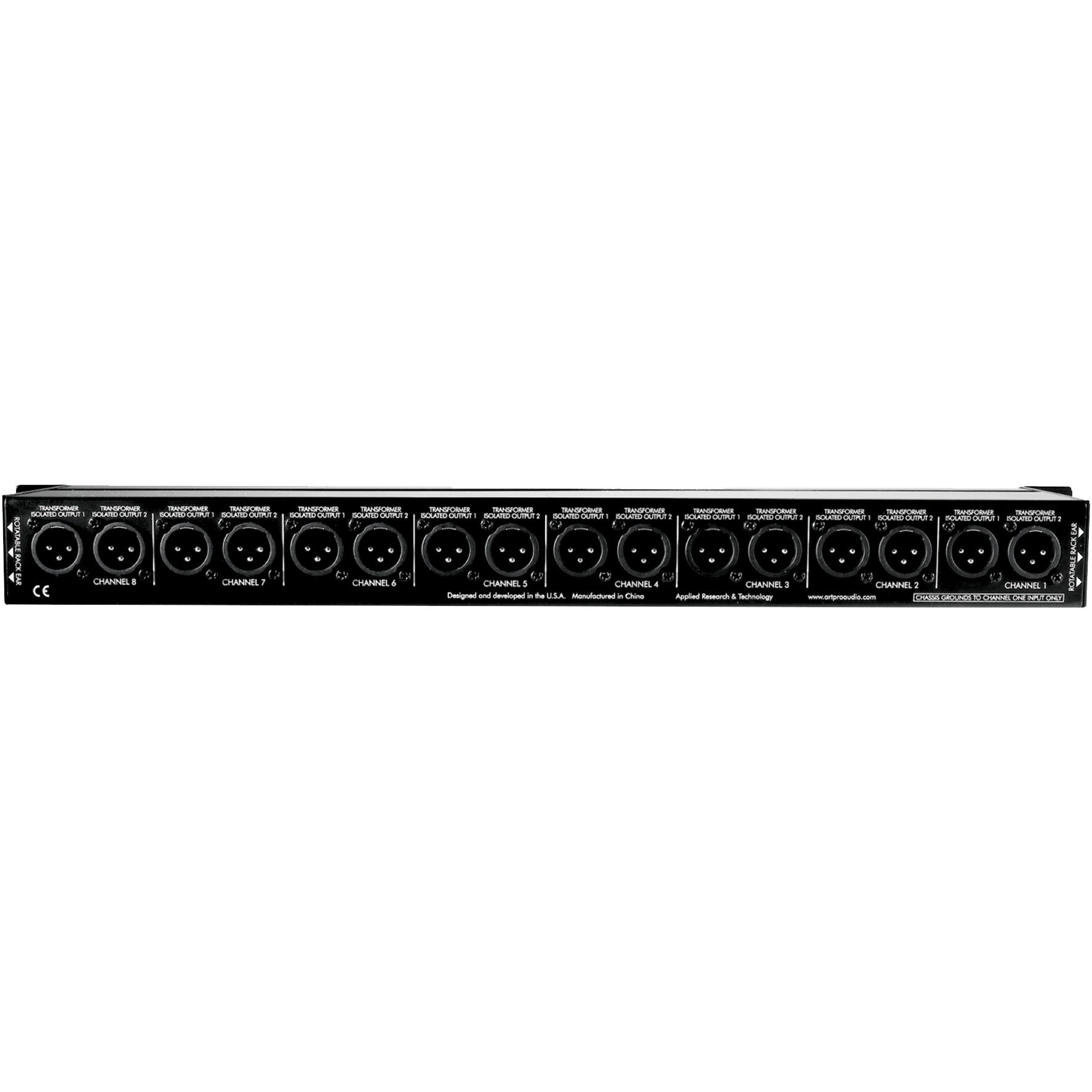 ART S8-3WAY 8-Channel Mic Splitter back