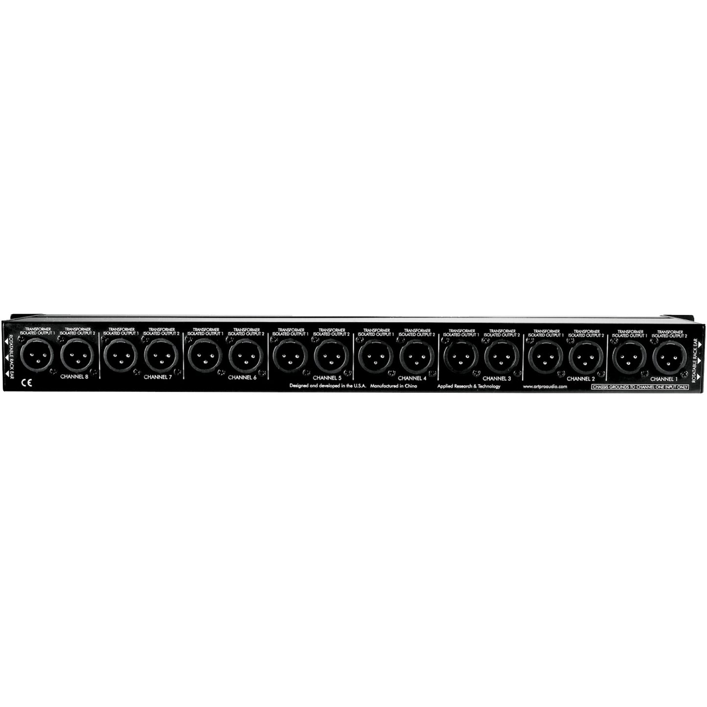 ART S8-3WAY 8-Channel Mic Splitter back
