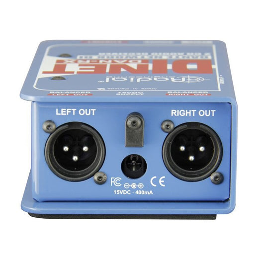 Radial DiNET DAN-RX 2 Channel Dante Network Receiver top