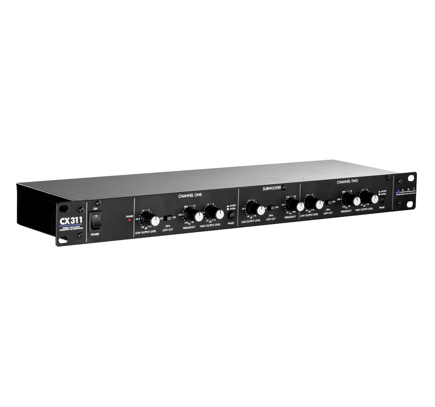 ART CX311 Stereo 2-Way Crossover with Subwoofer Out right