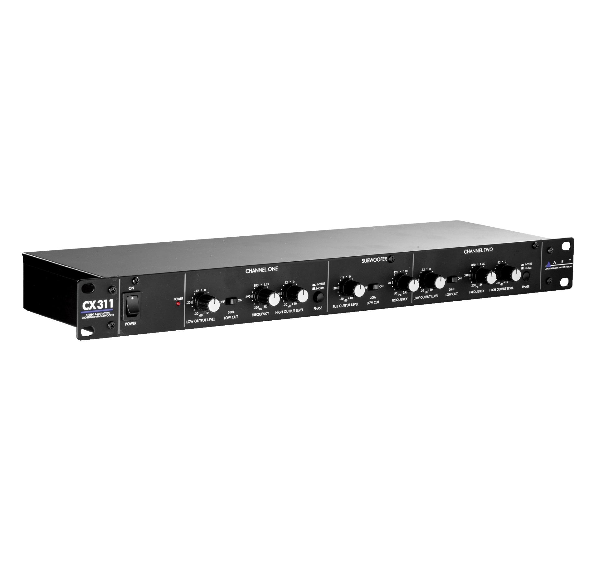 ART CX311 Stereo 2-Way Crossover with Subwoofer Out right