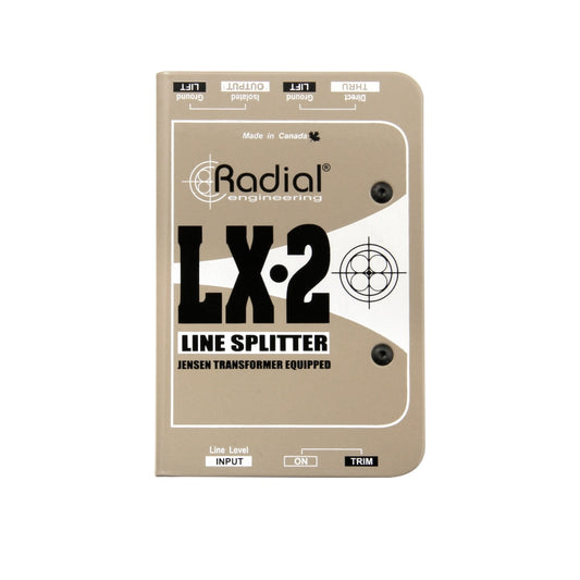 Radial LX2 Line-Level Splitter & Attenuator front