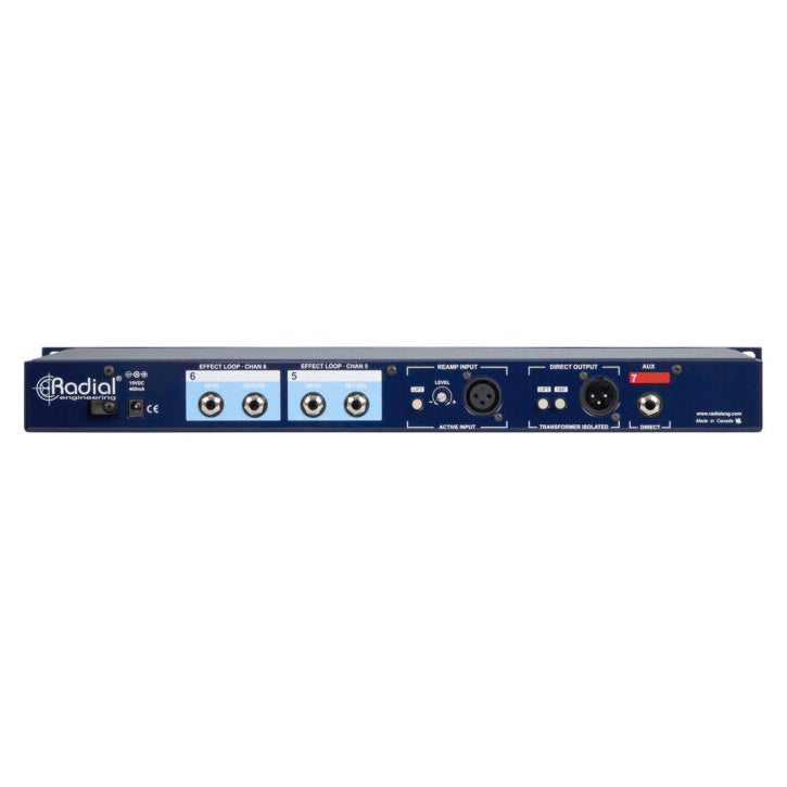 Radial JD7 Guitar Signal Distribution and Routing System back