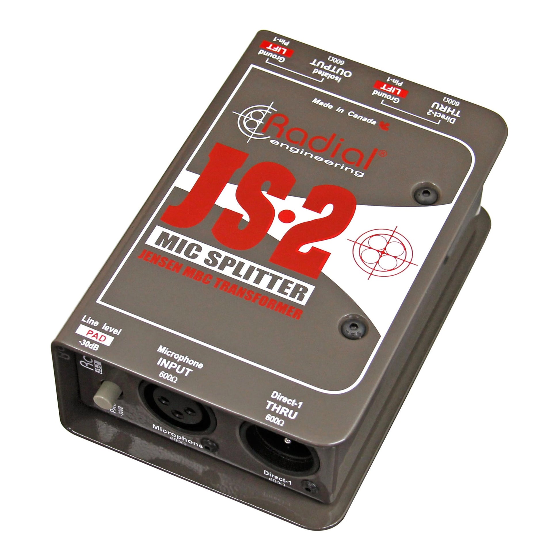 Radial JS2 Passive 2-Way Microphone Splitter