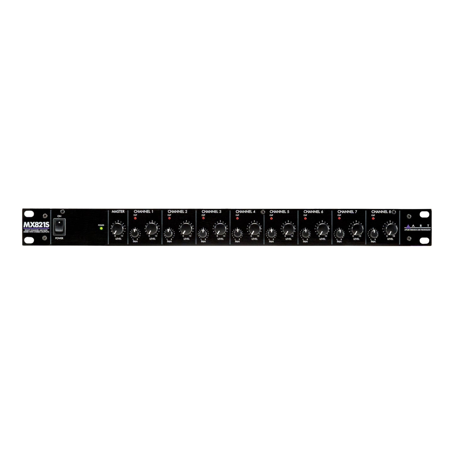 ART MX821S 8-Channel Stereo Mic / Line Mixer with Stereo Outputs