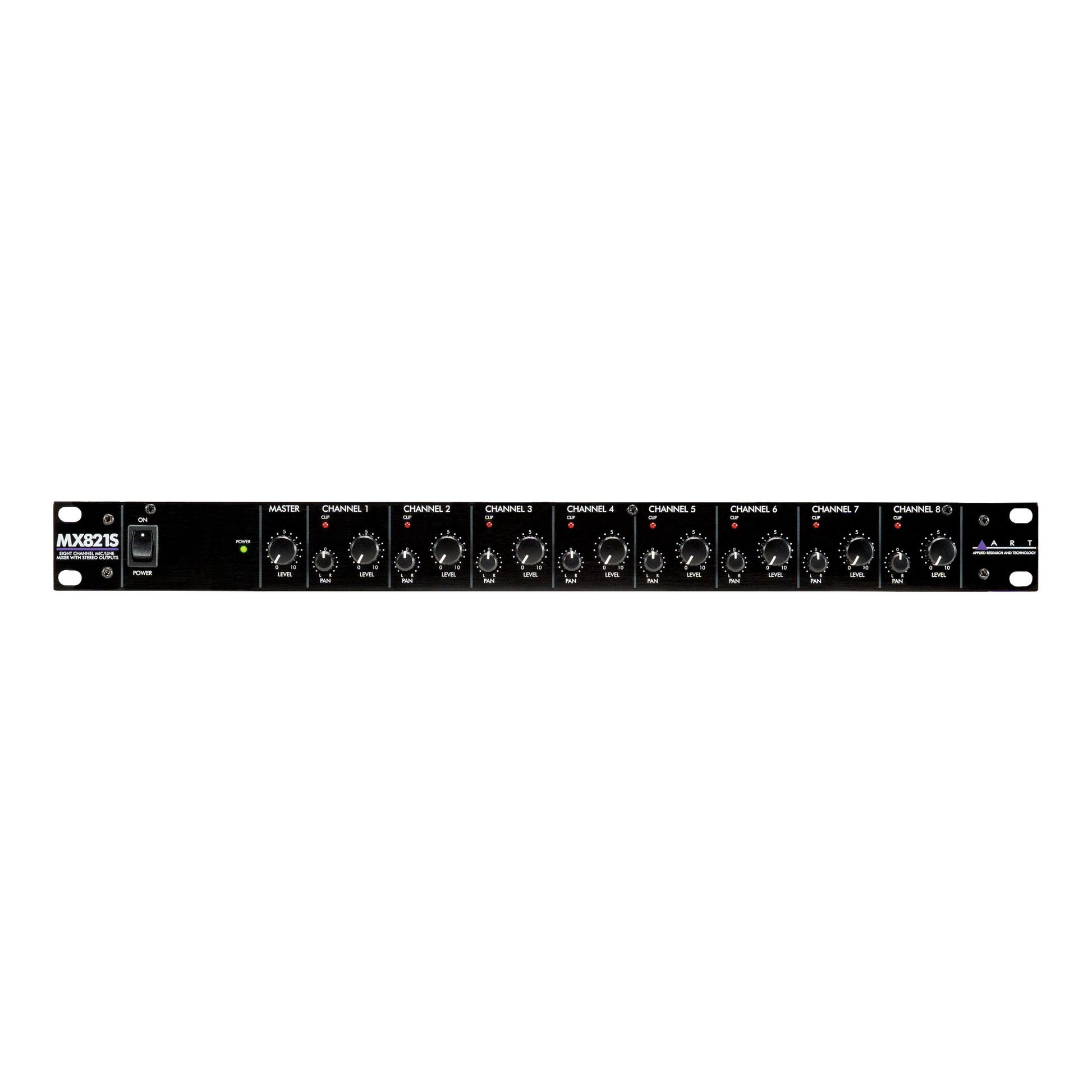 ART MX821S 8-Channel Stereo Mic / Line Mixer with Stereo Outputs